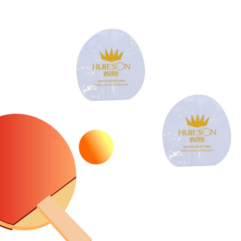 Acxico 10Pcs Ping Pong Table Tennis Racket Rubber Protection Film Protection Cover Transparent - Image 3